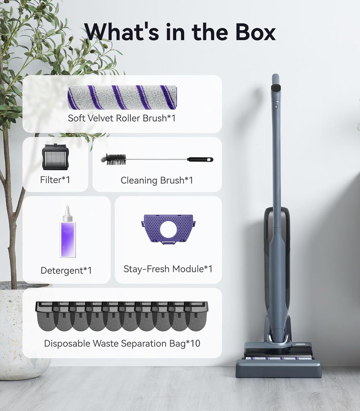 NARWAL Wet Dry Vacuum Cleaner Mop With 20,000Pa Suction - S30 Pro