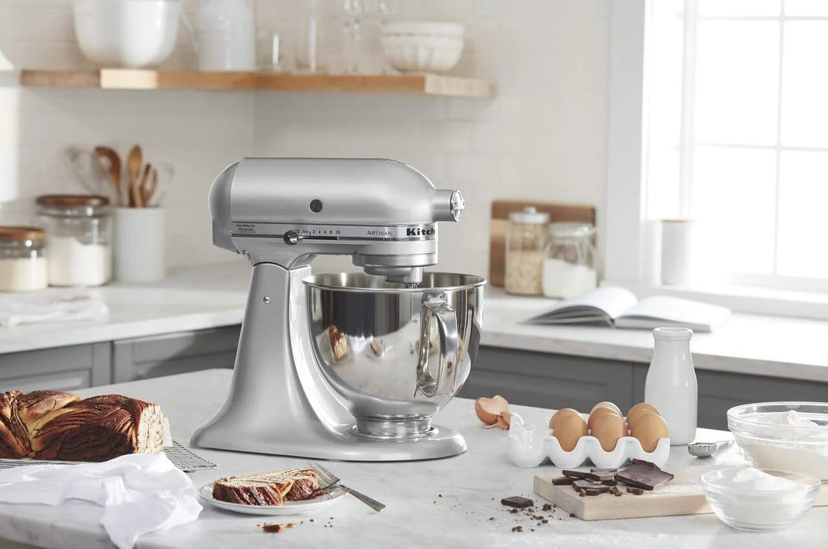 5-Quart Tilt-Head Stand Mixer With Stainless Steel Bowl, 10 Speeds
