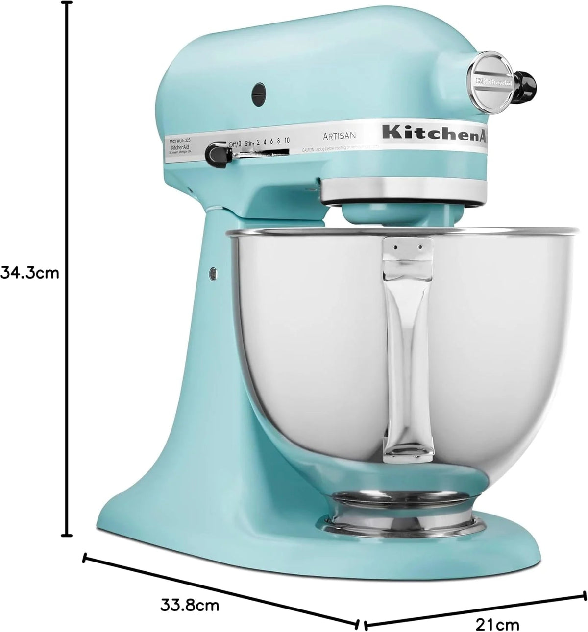 5-Quart Tilt-Head Stand Mixer With Stainless Steel Bowl, 10 Speeds