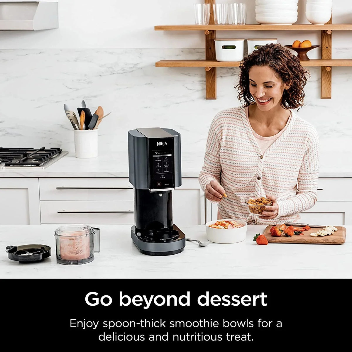 Ninja CREAMi 7-in-1 Ice Cream Maker With 16 oz Pint, Black - NC299AMZ