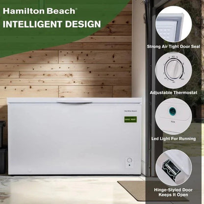 Hamilton Beach 14 Cu. Ft. Chest Freezer, White - HZ7941-3BCOM