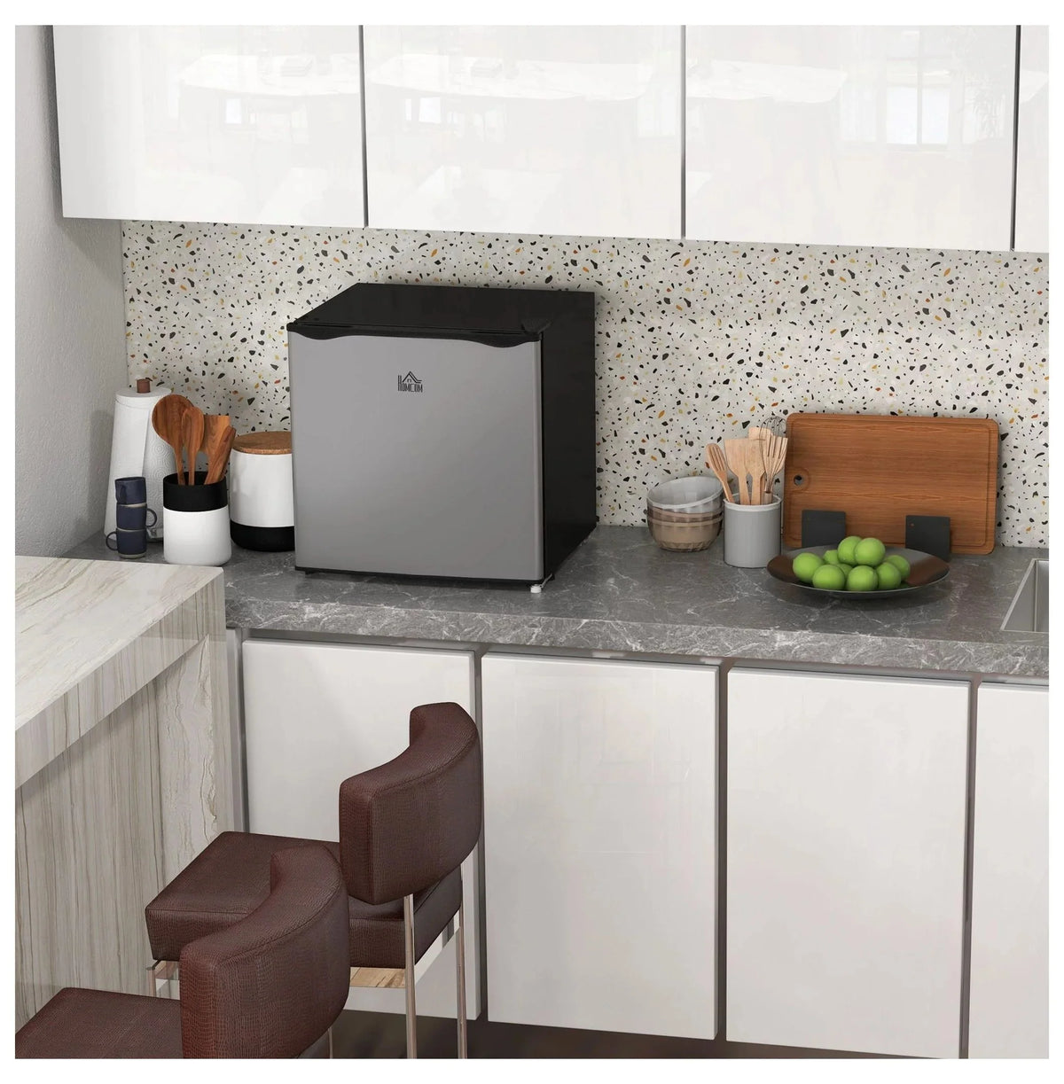 Mini Upright Freezer 1.1 Cu.Ft, Silver