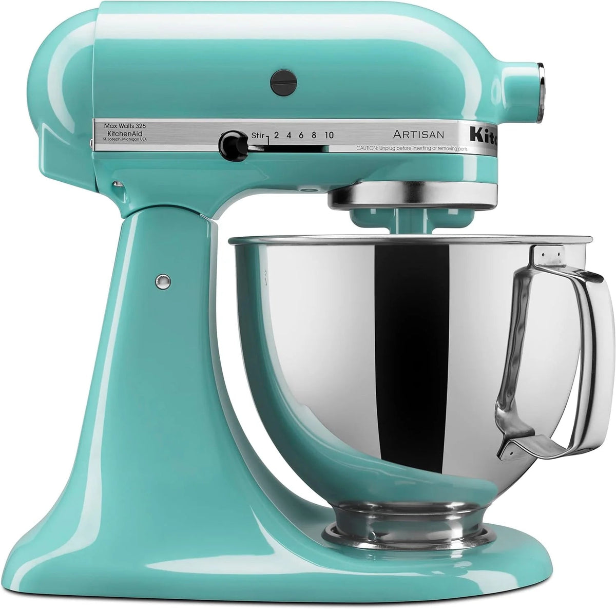 5-Quart Tilt-Head Stand Mixer With Stainless Steel Bowl, 10 Speeds