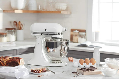 5-Quart Tilt-Head Stand Mixer With Stainless Steel Bowl, 10 Speeds