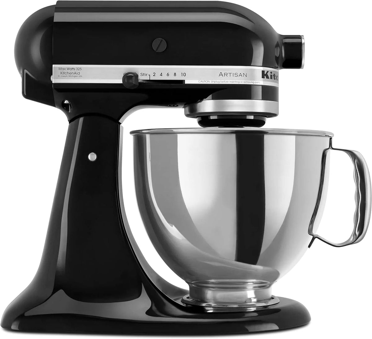 5-Quart Tilt-Head Stand Mixer With Stainless Steel Bowl, 10 Speeds