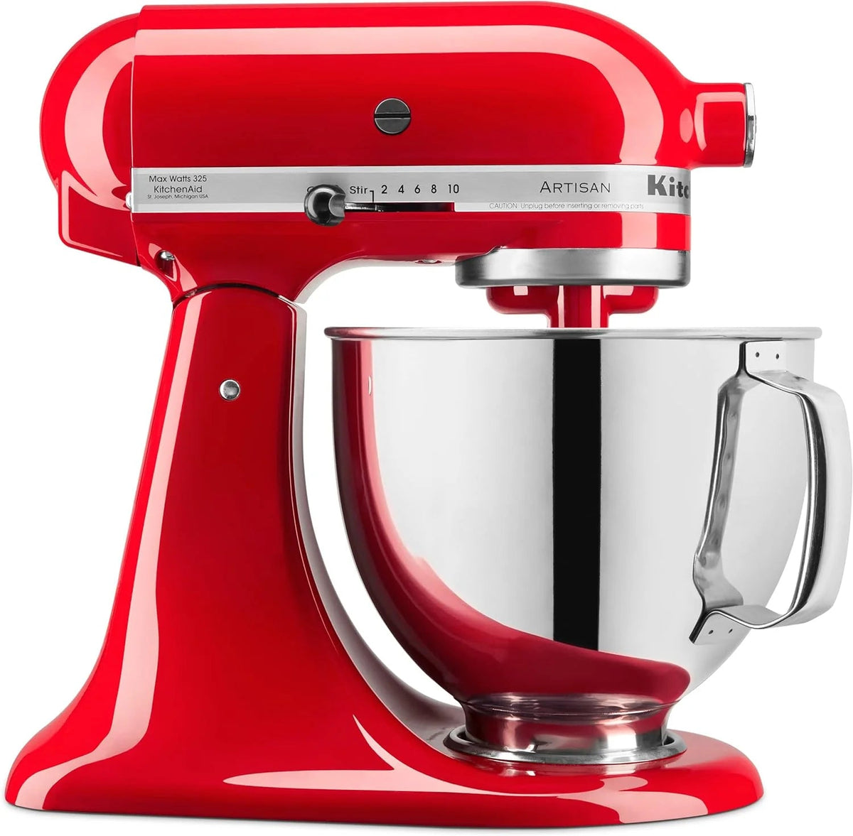 5-Quart Tilt-Head Stand Mixer With Stainless Steel Bowl, 10 Speeds