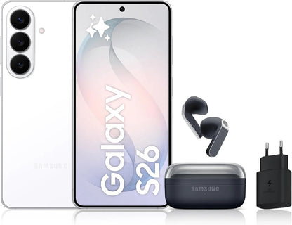 Samsung Galaxy S26 Android 5G Smartphone, 512 Go, Violet, 25W Fast Charger Included - Galaxy S26