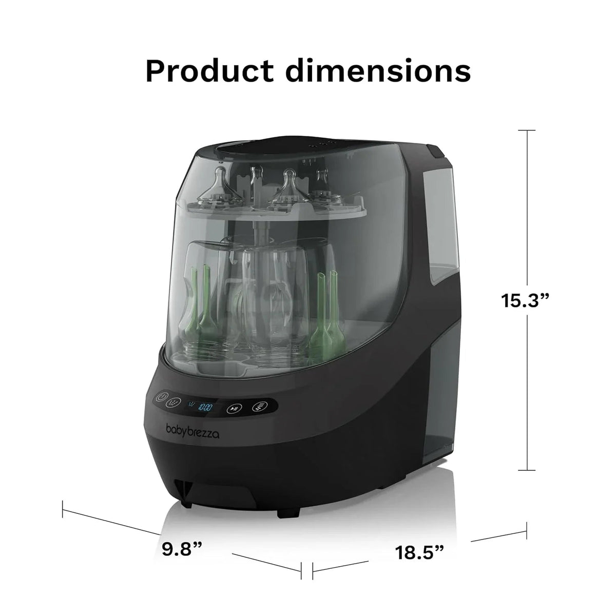 Baby Brezza Baby Bottle Washer Pro - Washer, Sterilizer & Dryer, Up To 4 Bottles