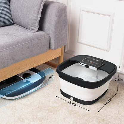 YOZIHAYL Collapsible Foot Spa With Heat, Bubbles, Red Light, Temperature Control And 8 Shiatsu Massage Rollers - 3.0