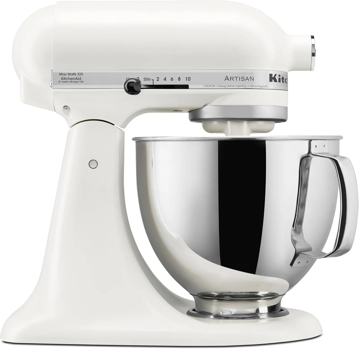 5-Quart Tilt-Head Stand Mixer With Stainless Steel Bowl, 10 Speeds