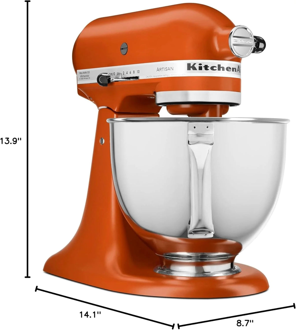 5-Quart Tilt-Head Stand Mixer With Stainless Steel Bowl, 10 Speeds