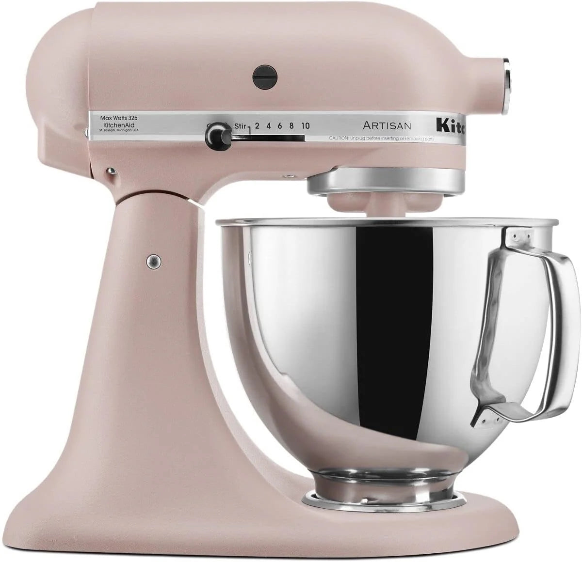 5-Quart Tilt-Head Stand Mixer With Stainless Steel Bowl, 10 Speeds