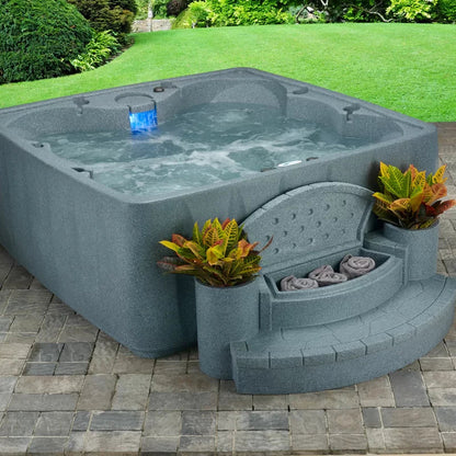 AquaRest Spas 6-Person 29-Jet Plug-and-Play Square Hot Tub With Ozonator - AR-600P