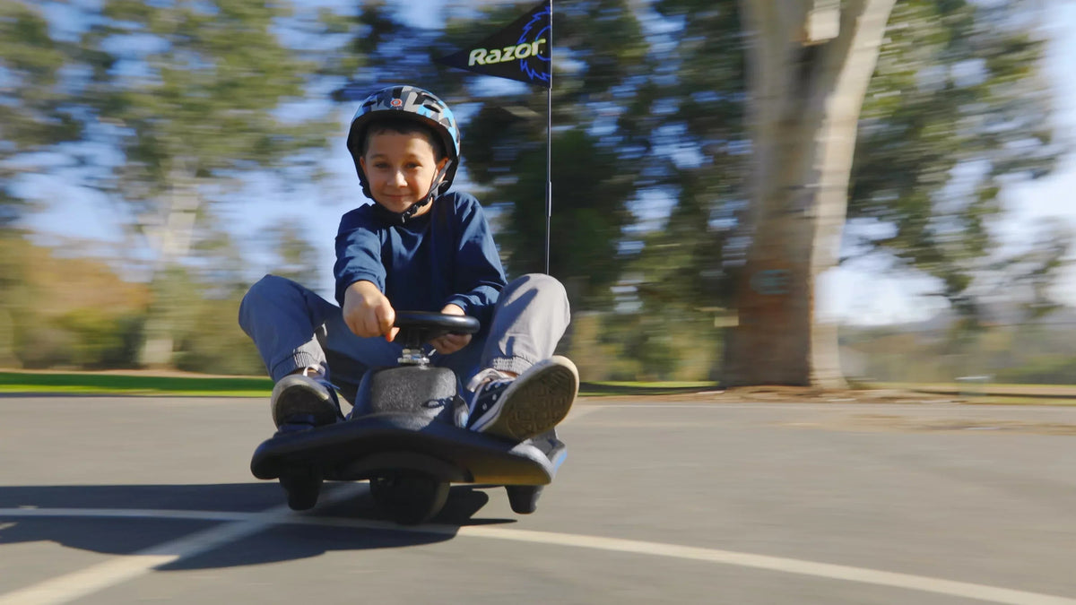 Razor Crazy Cart Shift 12V Electric Drifting Go Kart For Kids - High/Low Speed Switch