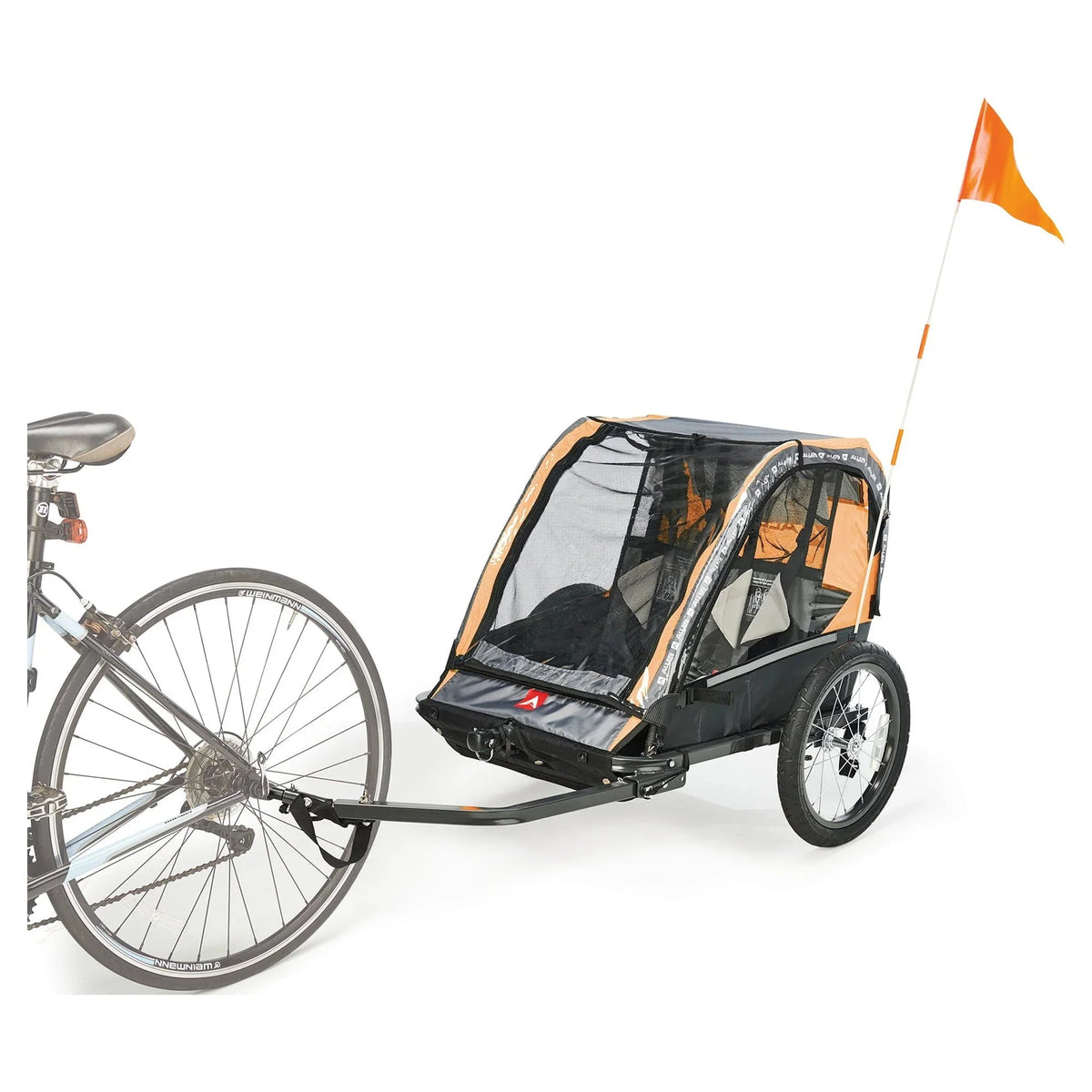 Allen Sports 2-Child Bicycle Trailer And Stroller, Green - AS2