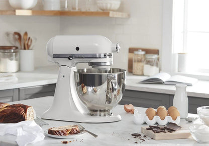 5-Quart Tilt-Head Stand Mixer With Stainless Steel Bowl, 10 Speeds