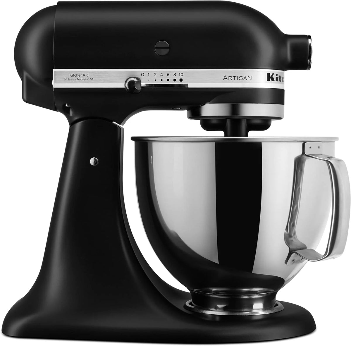 5-Quart Tilt-Head Stand Mixer With Stainless Steel Bowl, 10 Speeds