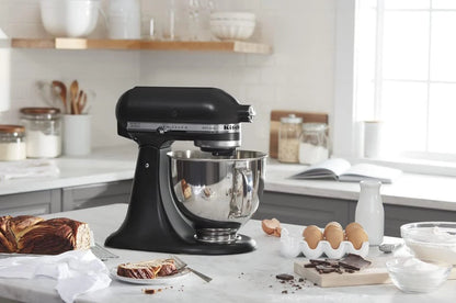 5-Quart Tilt-Head Stand Mixer With Stainless Steel Bowl, 10 Speeds